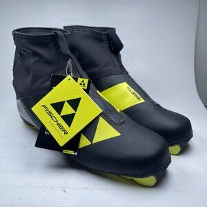 Fischer RCS Classic Cross country Ski Boot Black/Yellow NEW Triple F Water READ*